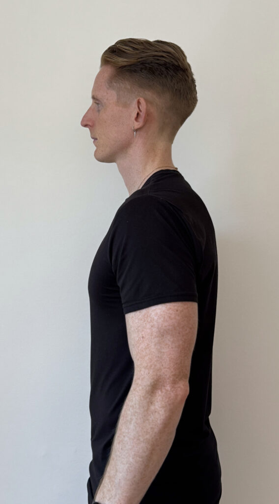 half body profile left